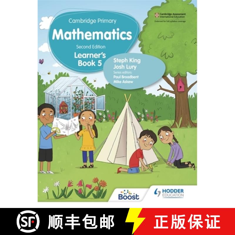 预订 Cambridge Primary Mathematics Learner's Book 5 Second Edition: Hodder Education Group [9781398301061]