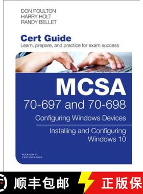 【3-4周达】McSa 70-697 and 70-698 Cert Guide: Configuring Windows Devices; Installing and Configuring... [9780789758804]