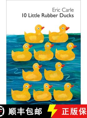 【3-4周达】10 Little Rubber Ducks Board Book: An Easter and Springtime Book for Kids [9780061964282]