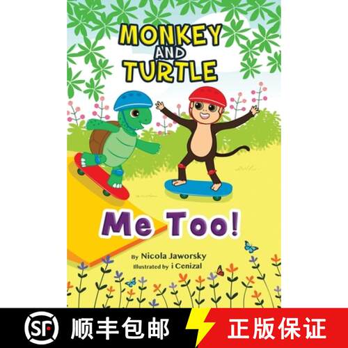 【3-4周达】精装 Monkey and Turtle - Me Too! [9780228824893]