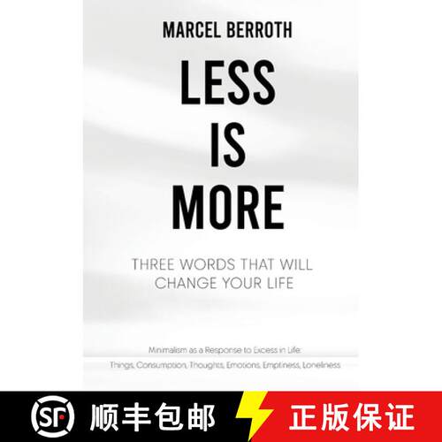 【3-4周达】Less is More: Three Words That Will Change Your Life [9783819266034]