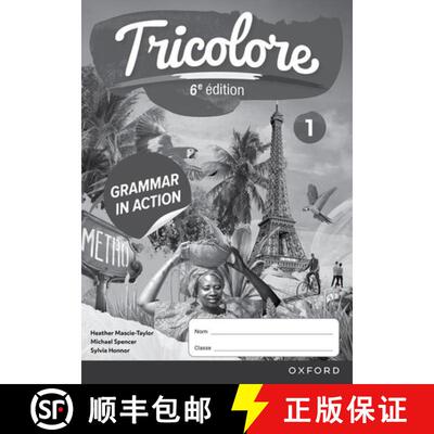 【3-4周达】Tricolore 6e édition: Grammar in Action Workbook 1 (pack of 8) [9781382045230]