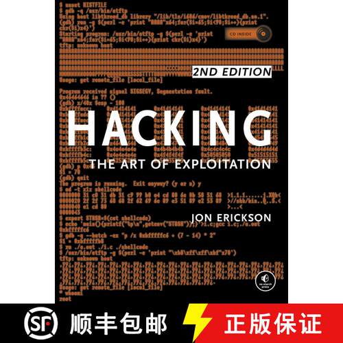 【3-4周达】Hacking: The Art of Exploitation, 2nd Edition [With CDROM] [9781593271442]