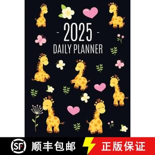 2025 Appointments Pretty Planner Cute Cool Weekly Organizer Safari... All Giraffe Your 3周达 9781965994238 for