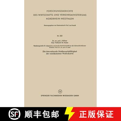 【3-4周达】Die internationale Wettbewerbsfähigkeit der westdeutschen Wollindustrie [9783663034513]