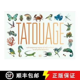 【3-4周达】Tatouage: 108 Temporary Tattoos of Wild Animals and 21 Art Print: 108 Temporary Tattoos of... [9781780679396]