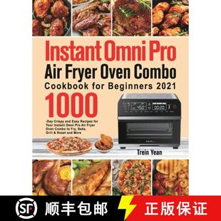 Day for Cookbook Combo Crispy Rec... and Easy 9781639351756 Air 4周达 1000 Instant Fryer Omni Beginners Oven Pro