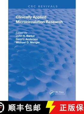 【3-4周达】Clinically Applied Microcirculation Research [9780367204112]