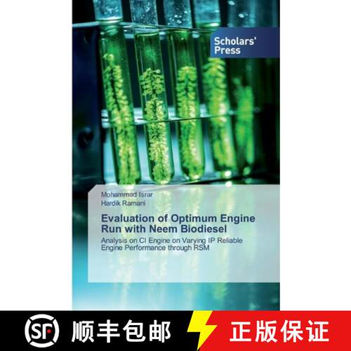 预订 Evaluation of Optimum Engine Run with Neem Biodiesel [9786138918301]
