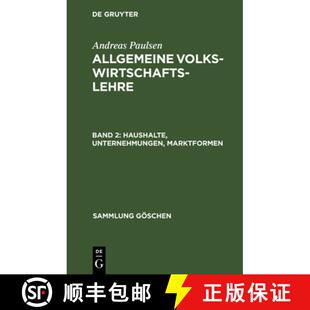 【3-4周达】精装 Haushalte, Unternehmungen, Marktformen [9783111320342]