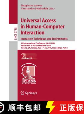 【3-4周达】Universal Access in Human-Computer Interaction. Interaction Techniques and Environments: 1... [9783319402437]