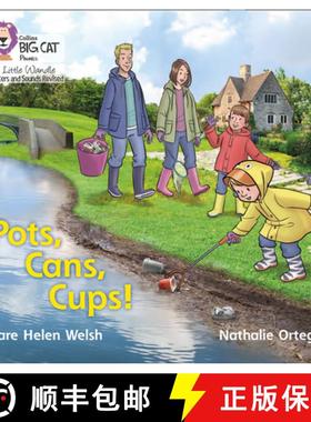 【3-4周达】Big Cat Phonics for Little Wandle Letters and Sounds Revised - Pots, Cans, Cups!: Phase 2 [9780008502553]