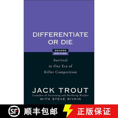 【3-4周达】Differentiate Or Die:  Survival In Our Era Of Killer Competition, 2Nd Edition [Wiley经管] [9780470223390]