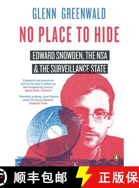 【3-4周达】No Place to Hide : Edward Snowden, the NSA and the Surveillance State [9780241968987]