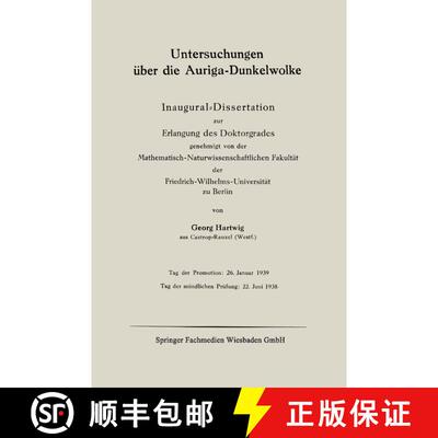 【3-4周达】Untersuchungen UEber Die Auriga-Dunkelwolke: Inaugural-Dissertation Zur Erlangung Des Dokt... [9783662313015]
