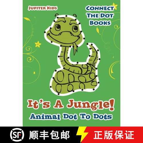 【3-4周达】Its A Jungle! Animal Dot To Dots: Connect The Dot Books [9781683054436]