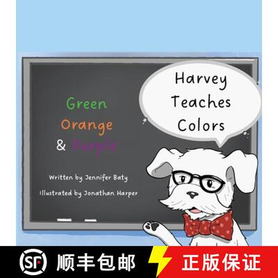 【3-4周达】Harvey Teaches Colors: Green, Orange & Purple [9798330227426]