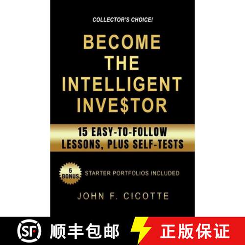 【3-4周达】Become The Intelligent Investor: 15 Easy-To-Follow Lessons, Plus Self-Tests [9780999348420]