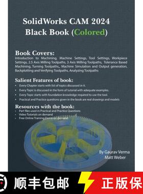 【3-4周达】SolidWorks CAM 2024 Black Book: (Colored) [9781774591277]