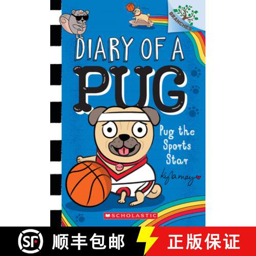 【3-4周达】Pug the Sports Star: A Branches Book (Diary of a Pug #11): Volume 11 [9781338877632]