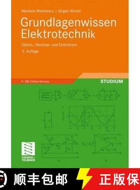 【3-4周达】Grundlagenwissen Elektrotechnik : Gleich-, Wechsel- und Drehstrom [9783834805553]