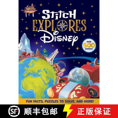 【3-4周达】Disney: Stitch Explores: Over 500 Stickers, Fun Facts, Puzzles to Solve, and More! [9781836505327]