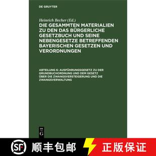 【3-4周达】精装 Ausfuhrungsgesetz Zu Der Grundbuchordnung Und Dem Gesetz Uber Die Zwangsversteigerung... [9783112600139]