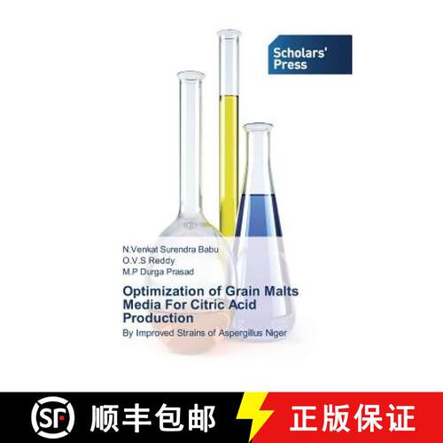 预订 Optimization of Grain Malts Media for Citric Acid Production [9783639664478]