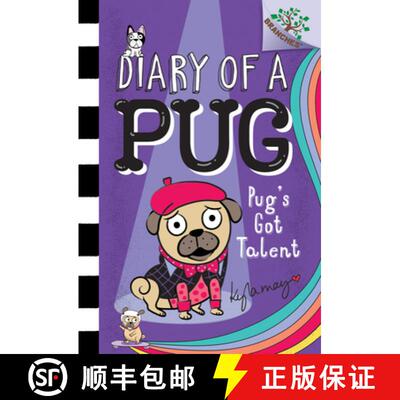 【3-4周达】精装 Pug's Got Talent: A Branches Book (Diary of a Pug #4) (Library Edition): Volume 4 [9781338530131]