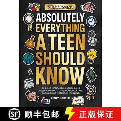 【3-4周达】Absolutely Everything a Teen Should Know: 7 Books in 1 - Life Skills, Money Skills, Social... [9789527634028]