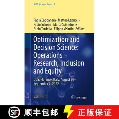 【3-4周达】Optimization and Decision Science: Operations Research, Inclusion and Equity: Ods, Florenc... [9783031288623]