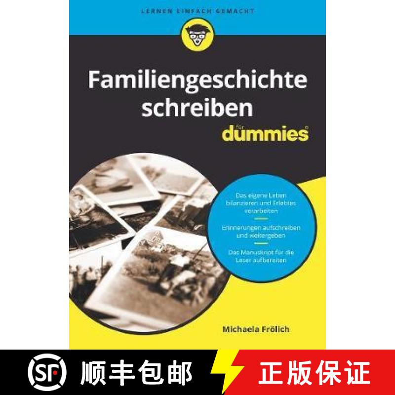 【3-4周达】Familiengeschichte schreiben fur Dummies [9783527717385]