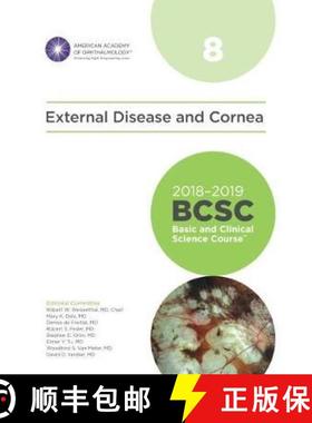 【3-4周达】2018-2019 Basic and Clinical Science Course (BCSC), Section 8: External Disease and Cornea [9781681040349]