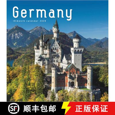 【3-4周达】Germany Square Wall Sunday Start Calenda [9781529896992]