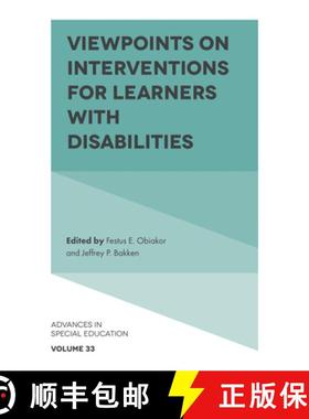 【3-4周达】Viewpoints on Interventions for Learners with Disabilities [9781787430907]