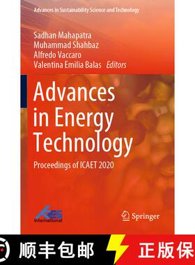 【3-4周达】Advances in Energy Technology: Proceedings of ICAET 2020 [9789811587023]