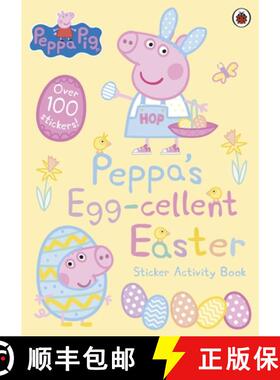 【3-4周达】Peppa Pig: Peppa's Egg-cellent Easter Sticker Activity Book [9780241381014]