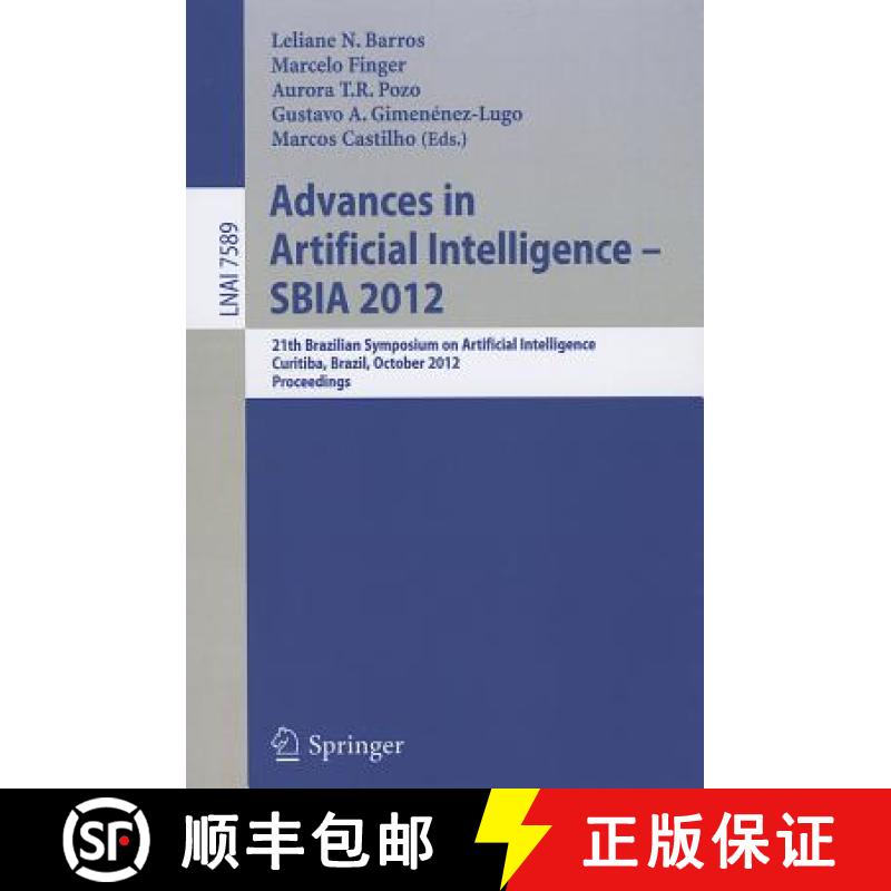 【4周达】Advances in Artificial Intelligence - SBIA 2012: 21st Brazilian Symposium on Artificial Inte... [9783642344589]