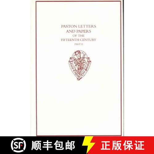 【3-4周达】精装 Paston Letters and Papers of the Fifteenth Century Part II: Part 2 [9780197224229]
