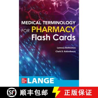 【3-4周达】Medical Terminology for Pharmacy Flash Cards [9781260474169]