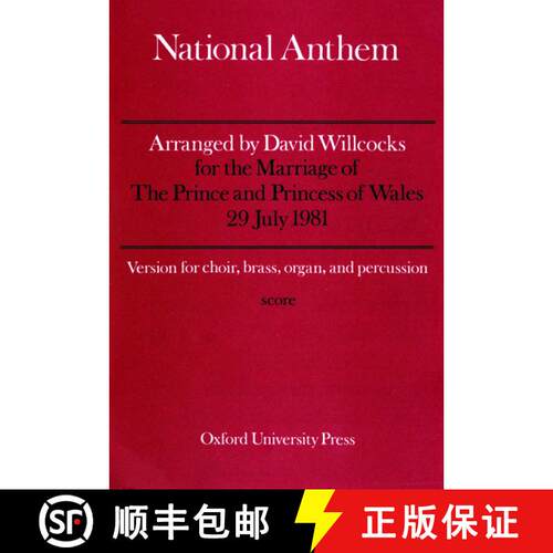 【3-4周达】National Anthem: Full score (brass version) - The National Anthem Full Score (Brass Versio... [9780193387287]
