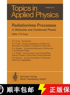 【3-4周达】Radiationless Processes: In Molecules and Condensed Phases [9783662309025]