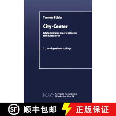 【3-4周达】City-Center: Erfolgsfaktoren innerstädtischer Einkaufszentren (2. Auflage 1991) [9783824400898]