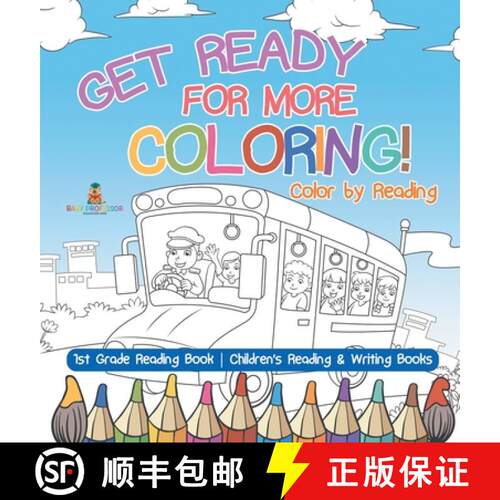 【3-4周达】精装 Get Ready for More Coloring! Color by Reading - 1st Grade Reading Book | Children's R... [9798869419149]