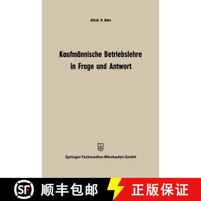 【3-4周达】Kaufmännische Betriebslehre in Frage und Antwort [9783663126027]