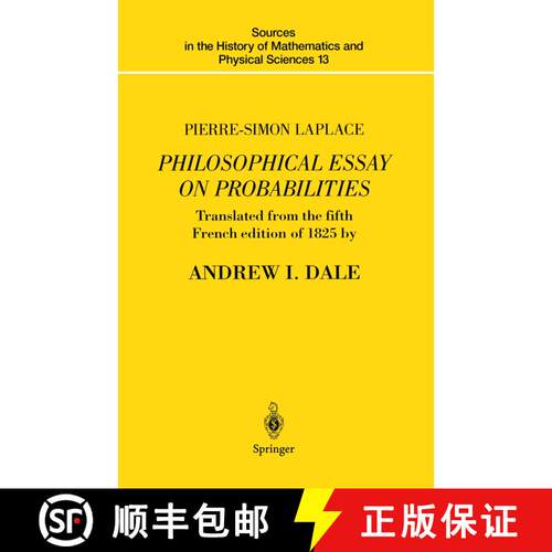 【3-4周达】Pierre-Simon Laplace Philosophical Essay on Probabilities : Translated from the fifth Fren... [9780387943497]