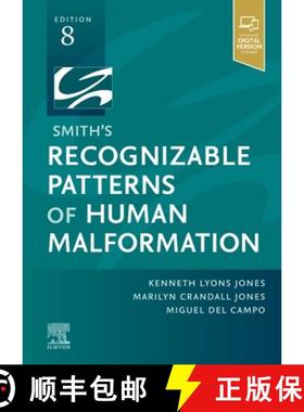 【3-4周达】Smith's Recognizable Patterns of Human Malformation [9780323638821]