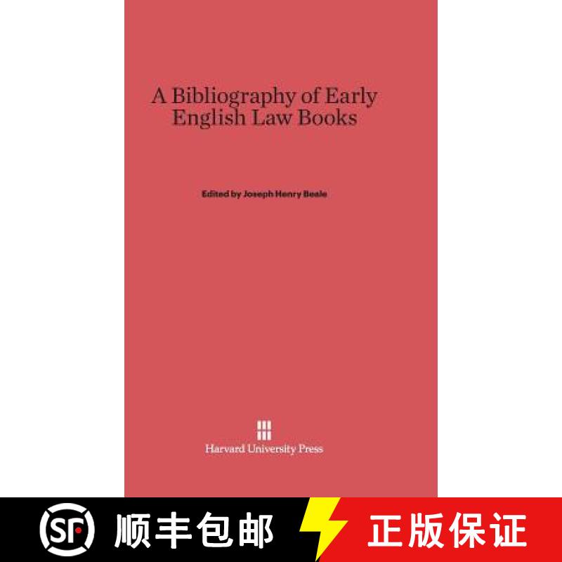 【3-4周达】A Bibliography of Early English Law Books [9780674730014]