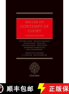 【3-4周达】Miller on Contempt of Court [9780198793465]