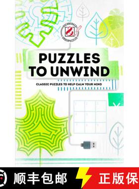 【3-4周达】Overworked & Underpuzzled: Puzzles to Unwind: Classic Puzzles to Help Calm Your Mind [9781787392083]